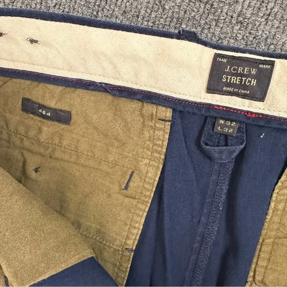 J. Crew Men’s 484 Slim Fit Stretch Chino Pants Preppy Classic Twill Pants 32x30